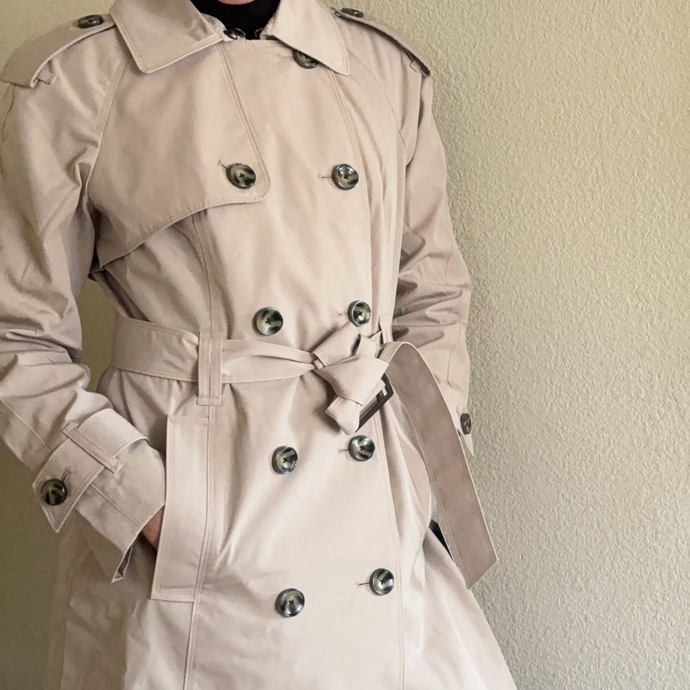London Fog Cream Trench Coat